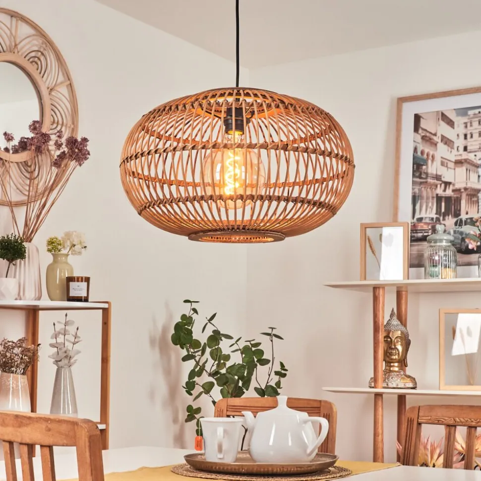 Suspension Manteau Ecru, 1 Lumiere