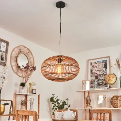 Suspension Manteau Ecru, 1 Lumiere