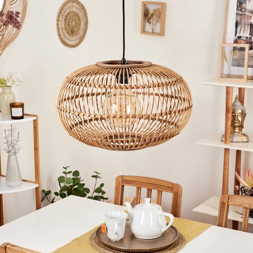 Suspension Manteau Ecru, 1 Lumiere
