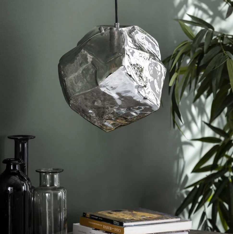 Suspension Marore Argente, 1 Lumiere