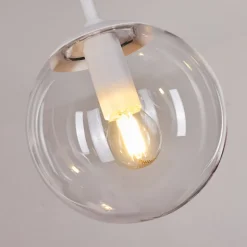 Suspension Mesas Blanc, 5 Lumieres