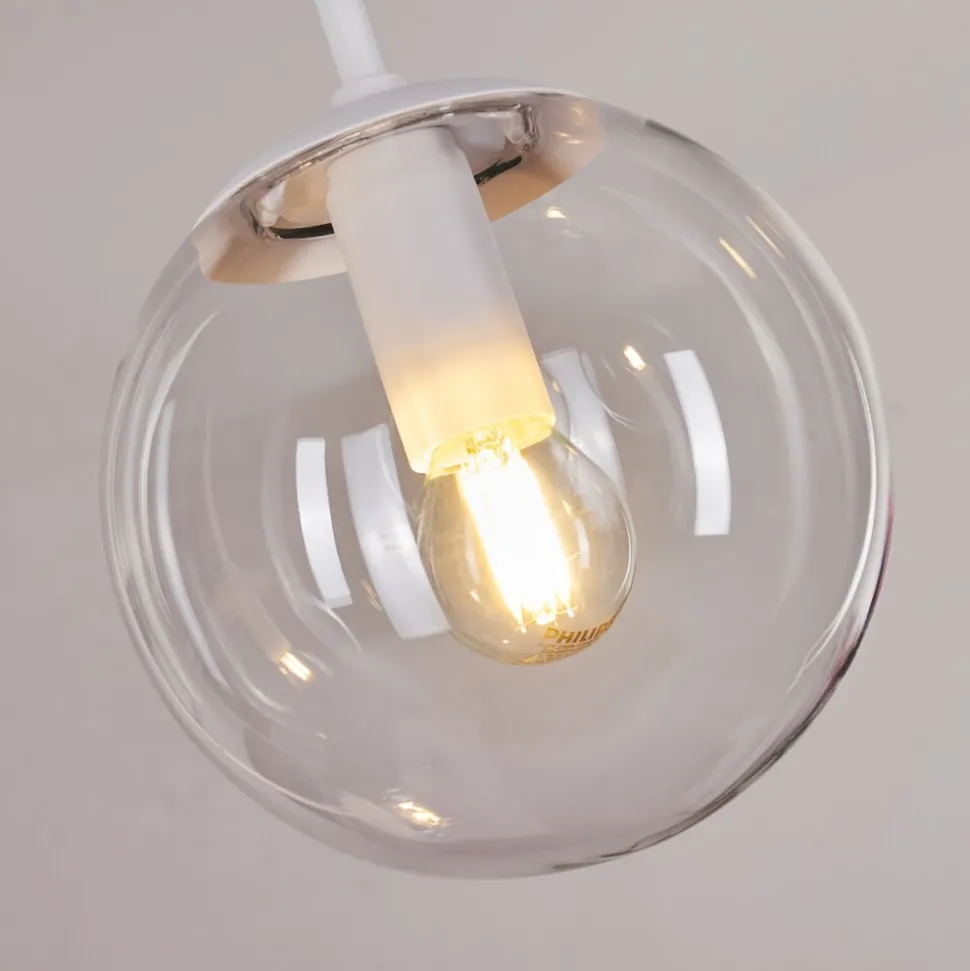 Suspension Mesas Blanc, 5 Lumieres