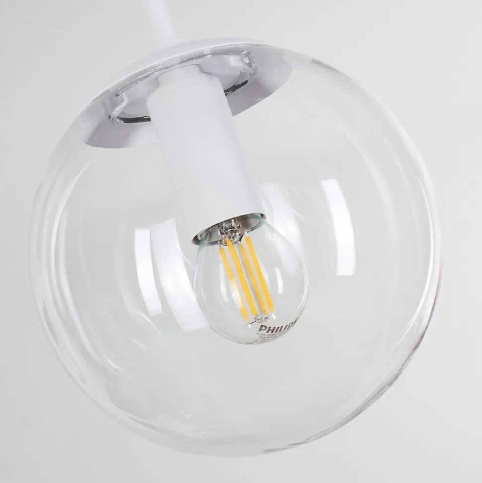 Suspension Mesas Blanc, 5 Lumieres