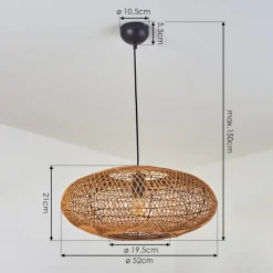 Suspension Mulstrand Noir, 1 Lumiere