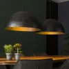 Suspension Nottoria Noir, 2 Lumieres