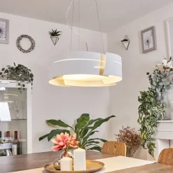 Suspension Novara Blanc, 3 Lumieres