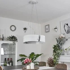 Suspension Novara Blanc, 3 Lumieres