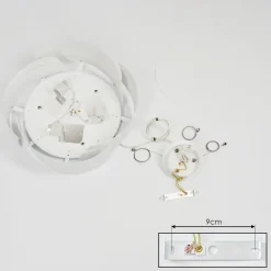 Suspension Novara Blanc, 3 Lumieres