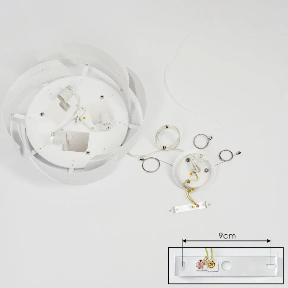 Suspension Novara Blanc, 3 Lumieres