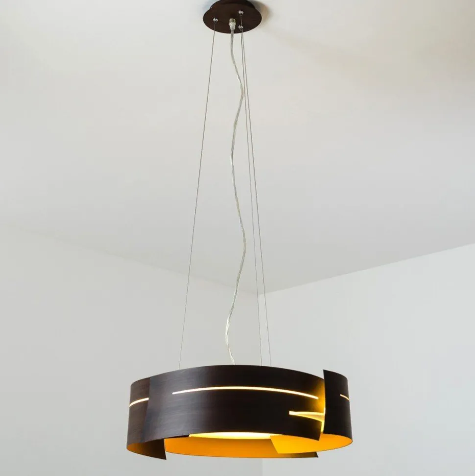 Suspension Novara Brun, 3 Lumieres