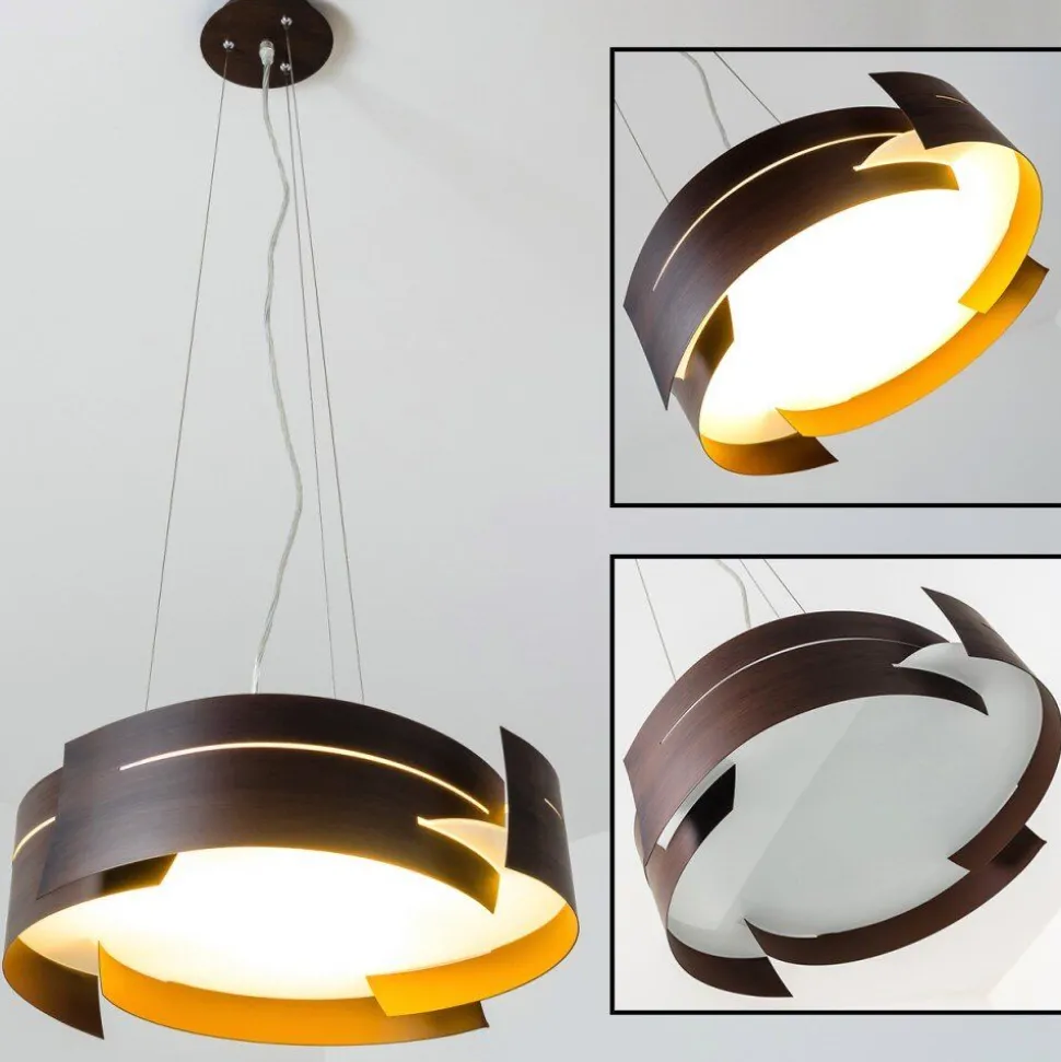 Suspension Novara Brun, 3 Lumieres