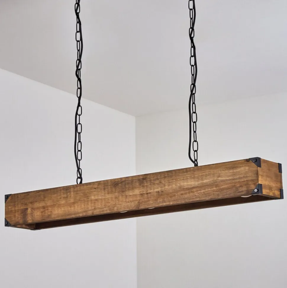Suspension Olomouc Ecru, Noir, 4 Lumieres