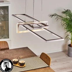 Suspension Omega Led Argente, 1 Lumiere