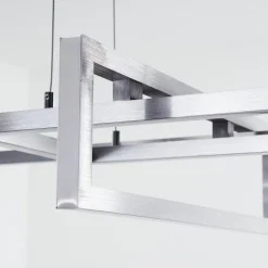 Suspension Omega Led Argente, 1 Lumiere