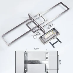 Suspension Omega Led Argente, 1 Lumiere