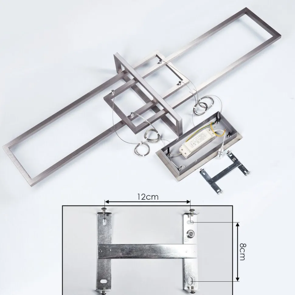 Suspension Omega Led Argente, 1 Lumiere