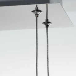 Suspension Omega Led Argente, 1 Lumiere