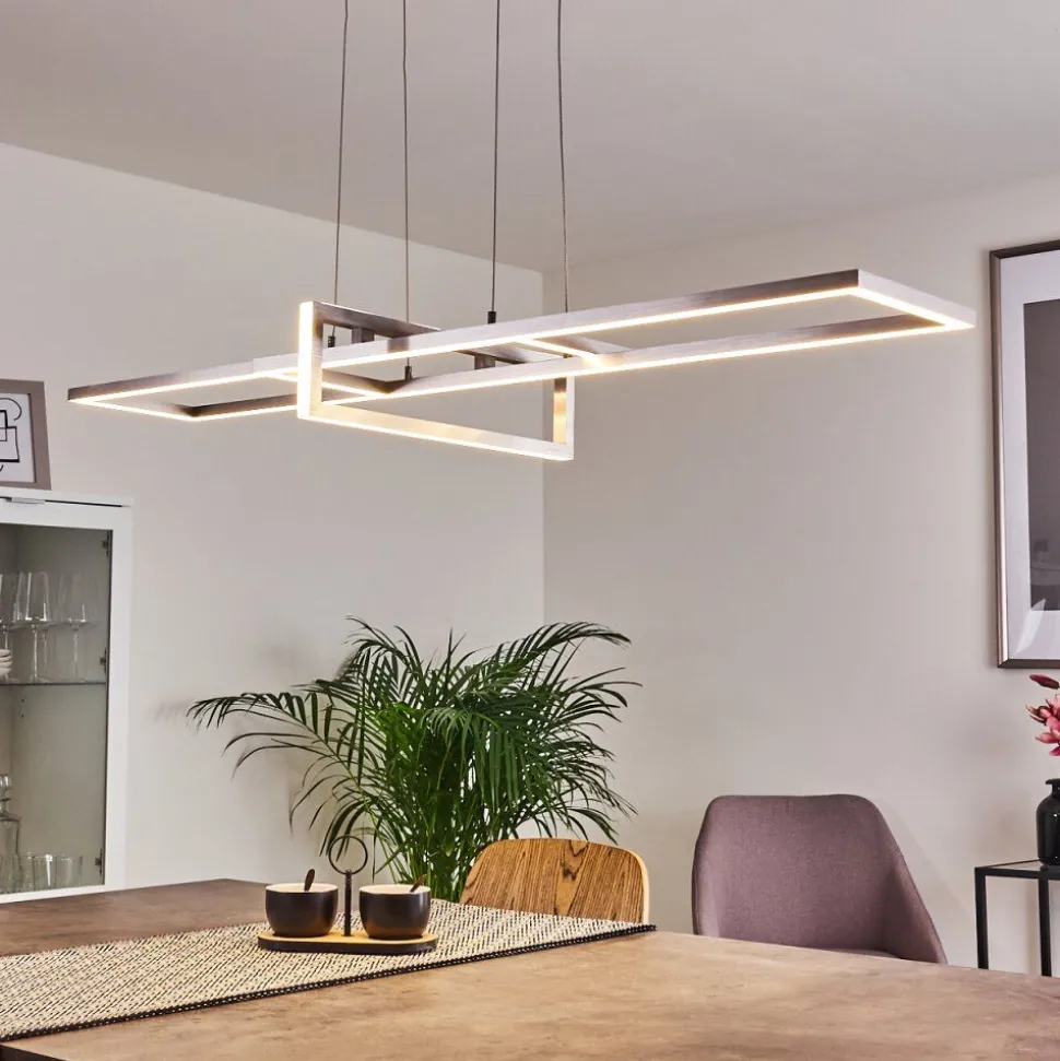 Suspension Omega Led Argente, 1 Lumiere