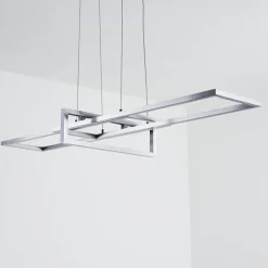 Suspension Omega Led Argente, 1 Lumiere