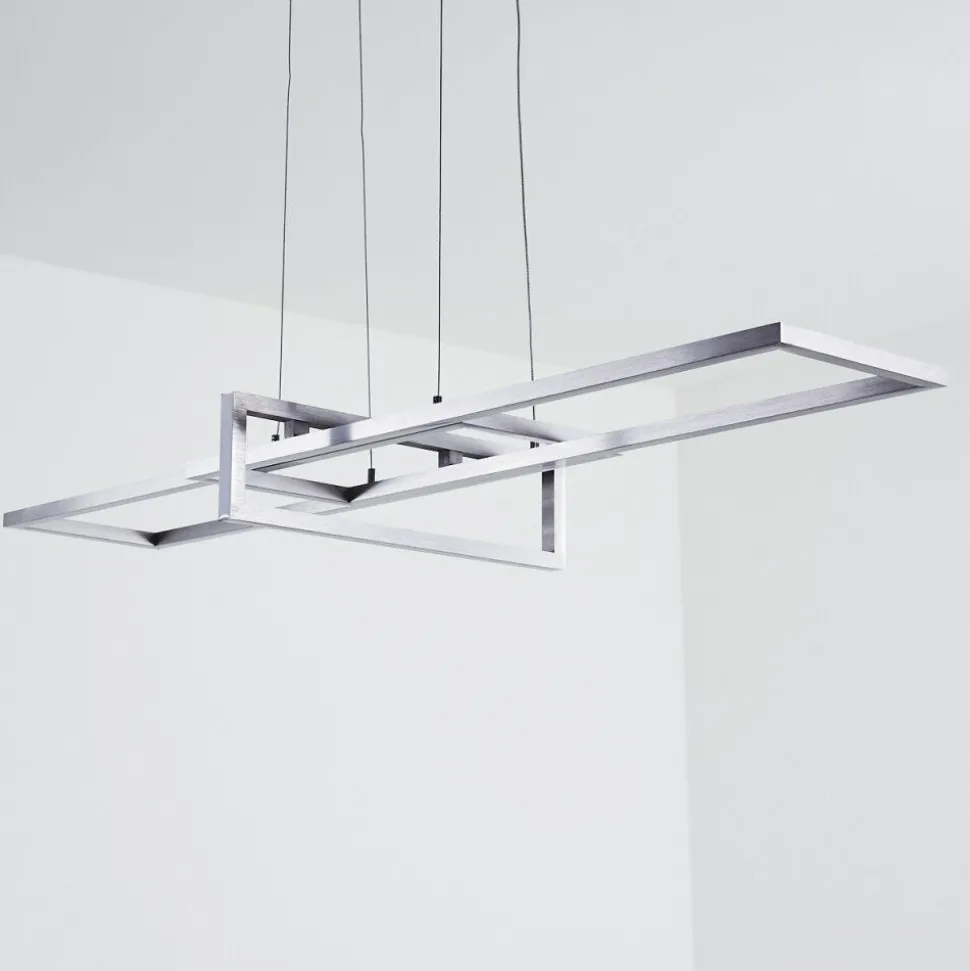 Suspension Omega Led Argente, 1 Lumiere