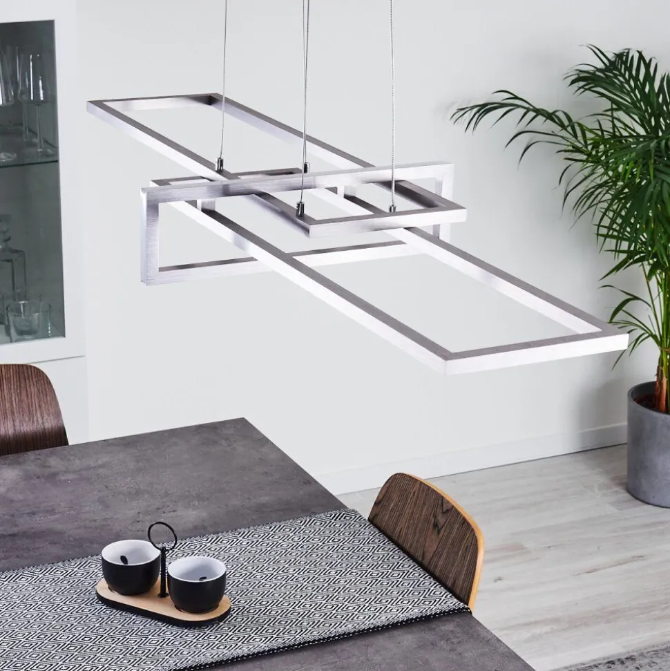 Suspension Omega Led Argente, 1 Lumiere