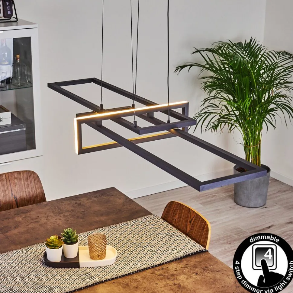 Suspension Omega Led Noir, 1 Lumiere