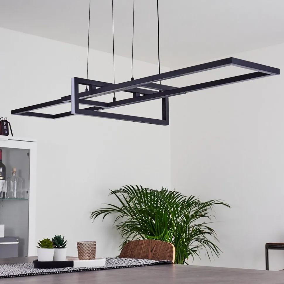 Suspension Omega Led Noir, 1 Lumiere