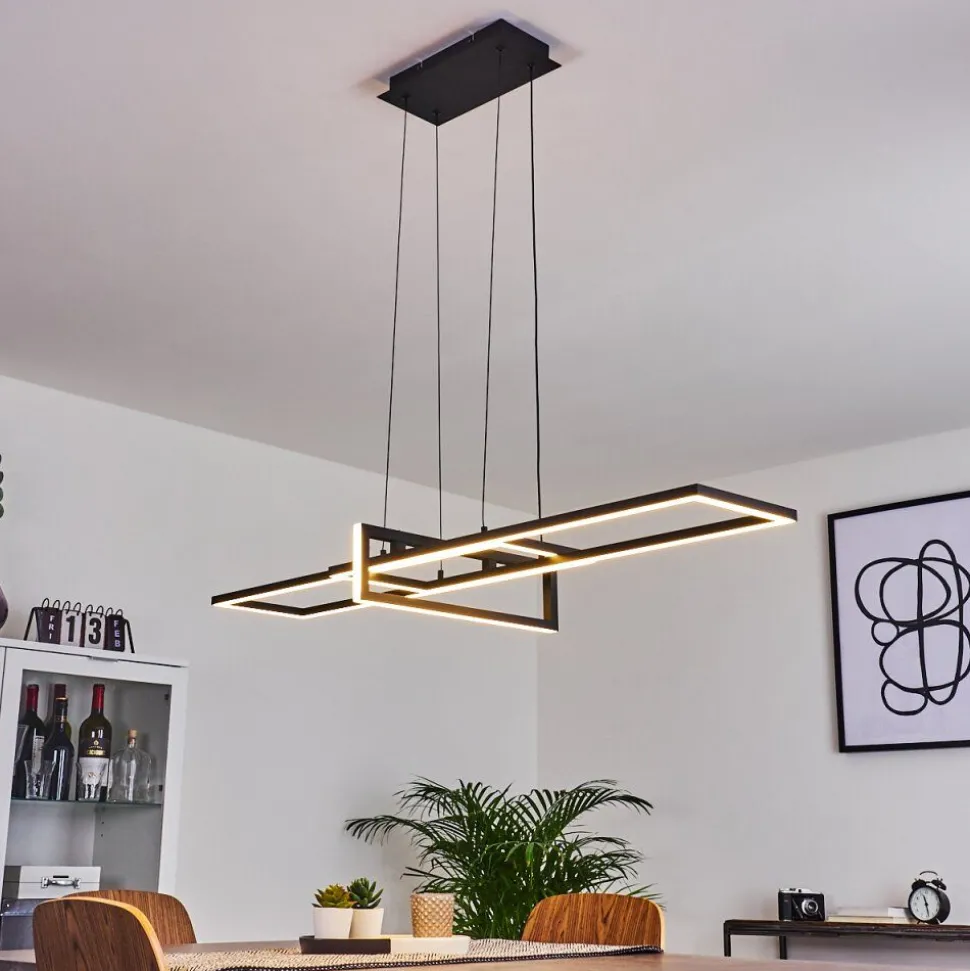 Suspension Omega Led Noir, 1 Lumiere