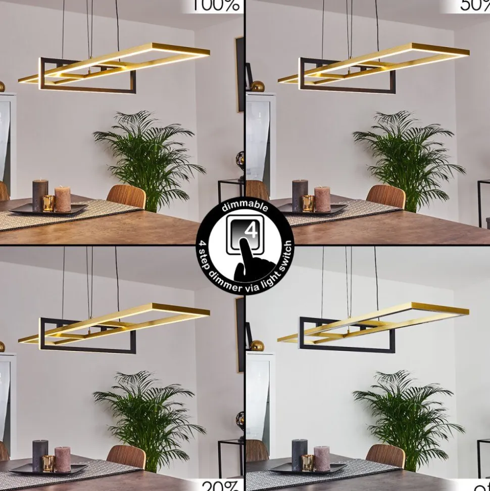 Suspension Omega Led Noir, 1 Lumiere