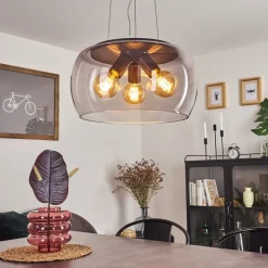 Suspension Palibatz Noir, 3 Lumieres