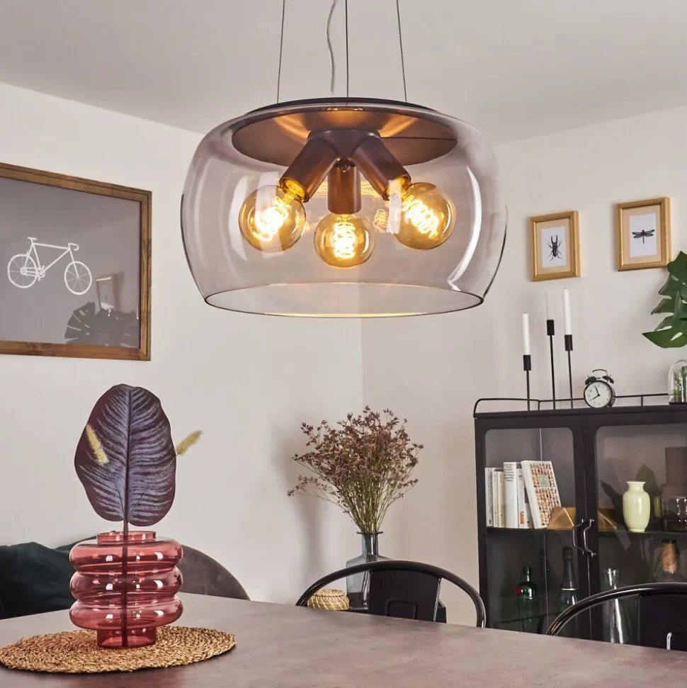 Suspension Palibatz Noir, 3 Lumieres