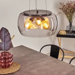 Suspension Palibatz Noir, 3 Lumieres