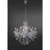 Suspension Paul Neuhaus Gracia Transparent, 8 Lumieres