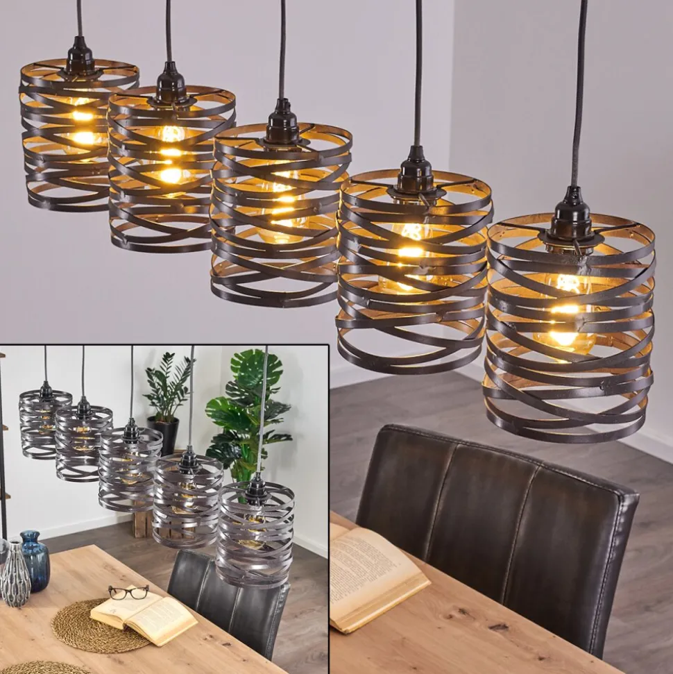 Suspension Pauluspolder Gris, 5 Lumieres