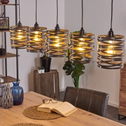 Suspension Pauluspolder Gris, 5 Lumieres