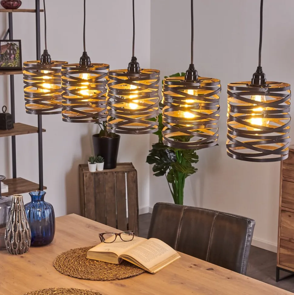 Suspension Pauluspolder Gris, 5 Lumieres