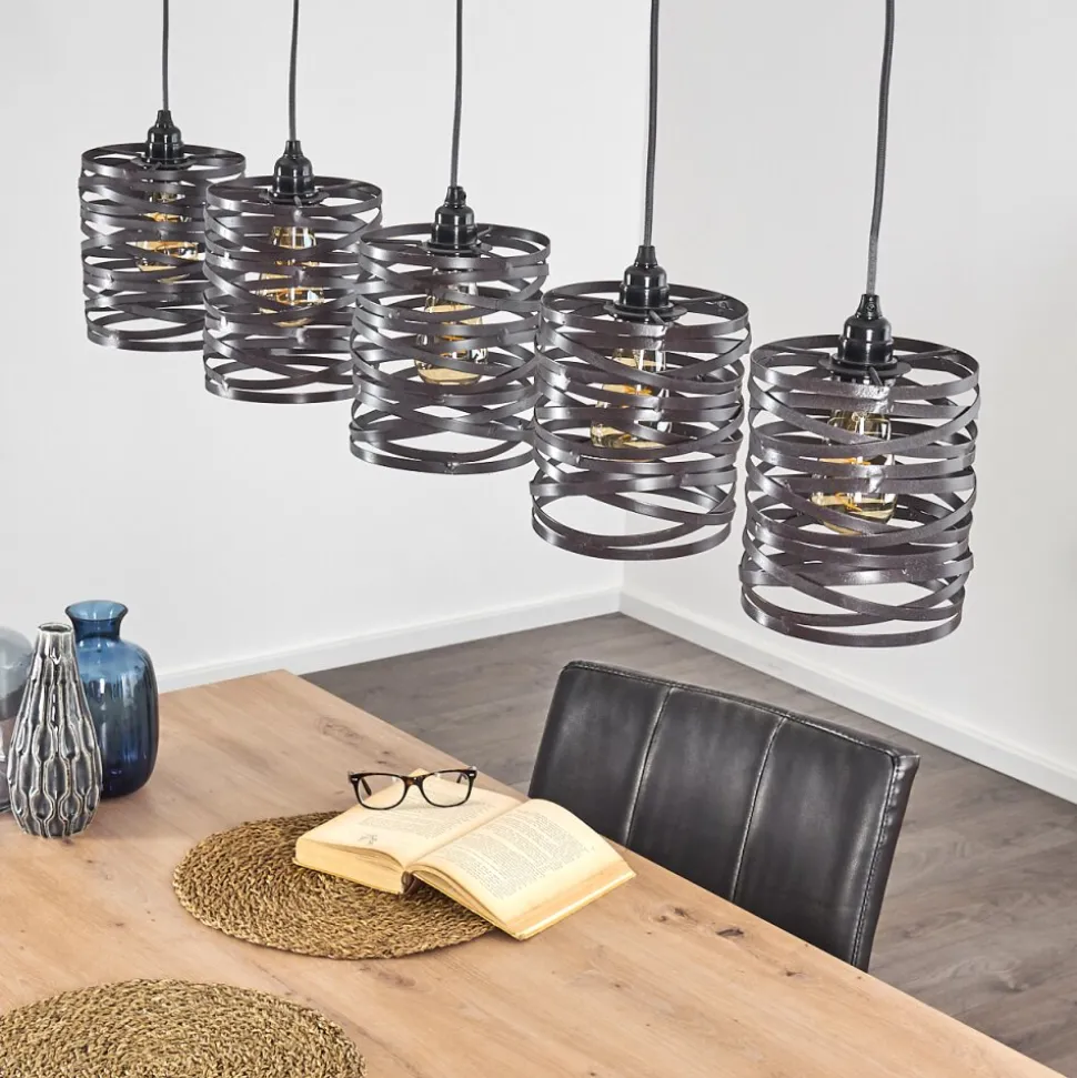 Suspension Pauluspolder Gris, 5 Lumieres