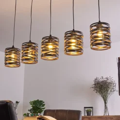 Suspension Pauluspolder Gris, 5 Lumieres