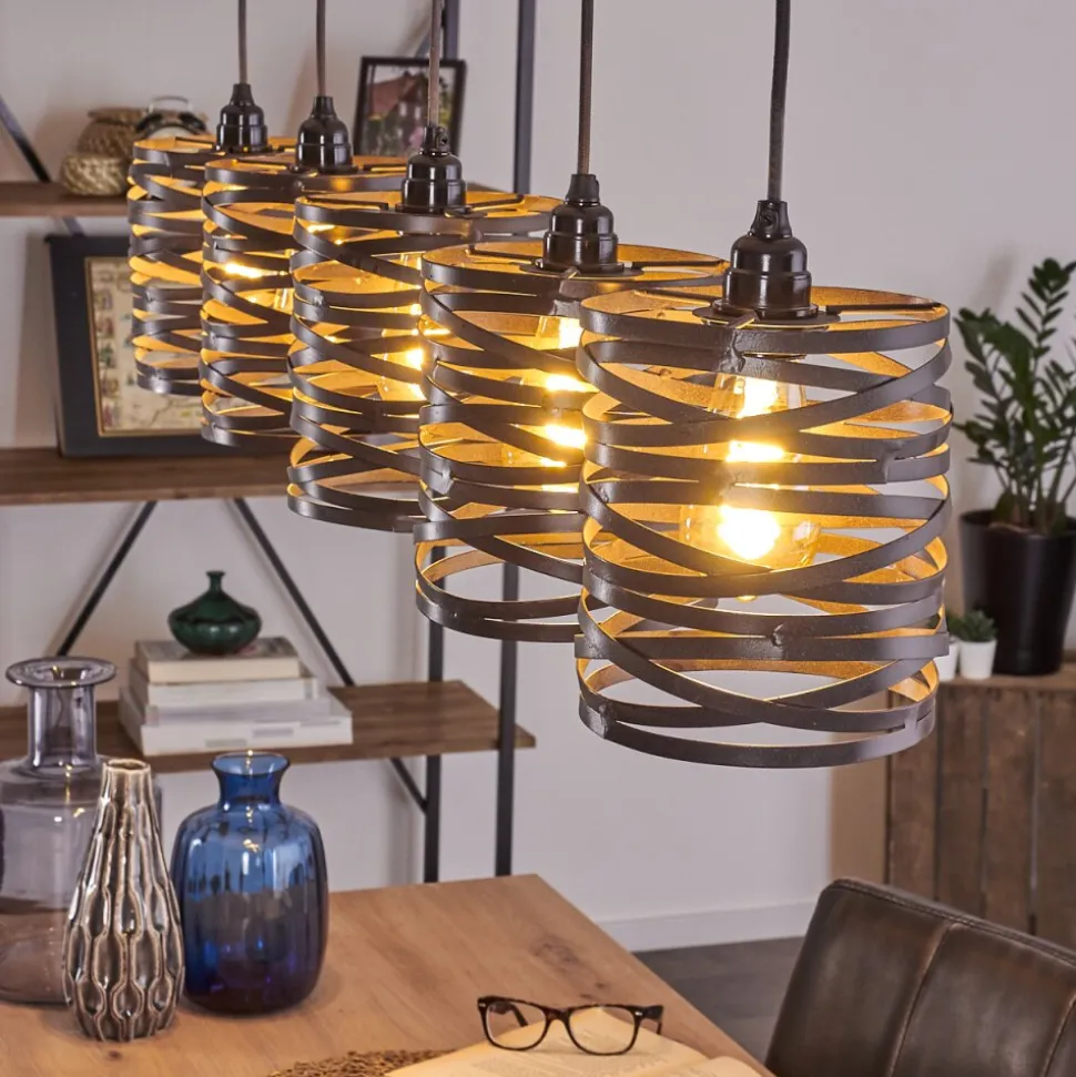 Suspension Pauluspolder Gris, 5 Lumieres