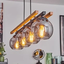Suspension Podre Ecru, 4 Lumieres