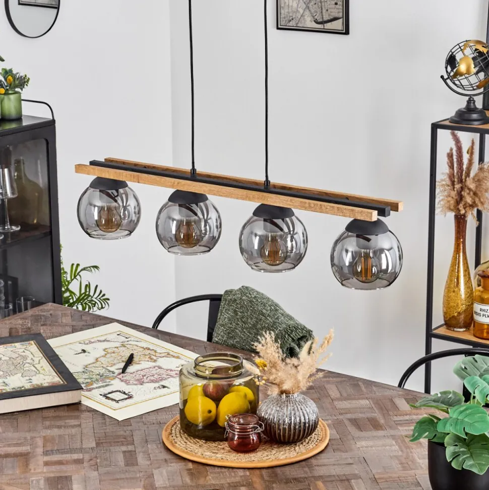 Suspension Podre Ecru, 4 Lumieres
