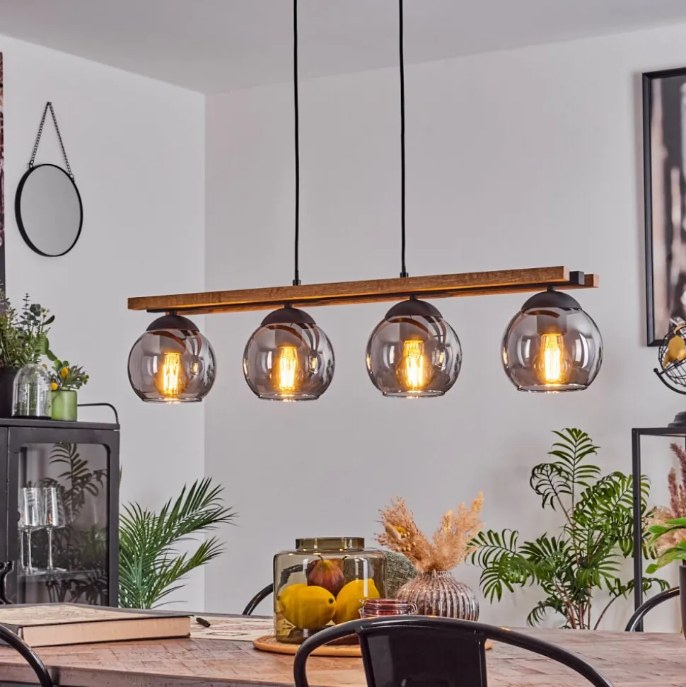 Suspension Podre Ecru, 4 Lumieres