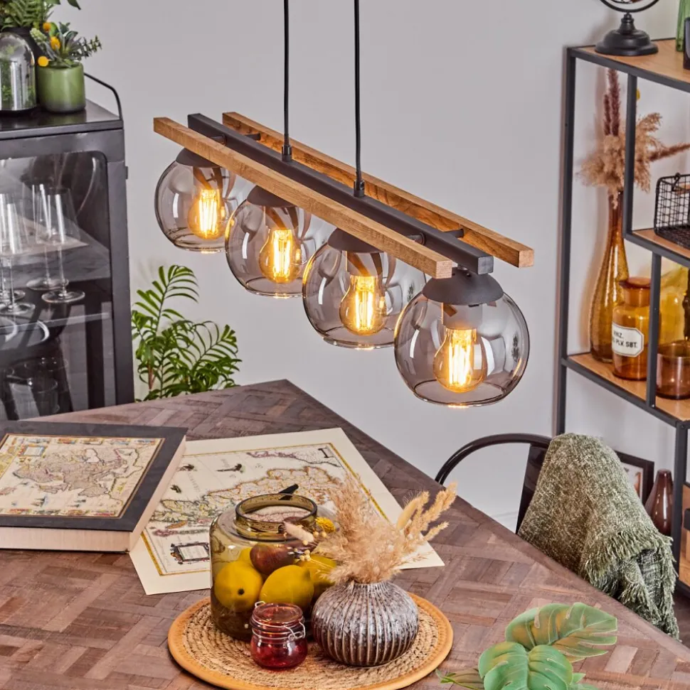 Suspension Podre Ecru, 4 Lumieres
