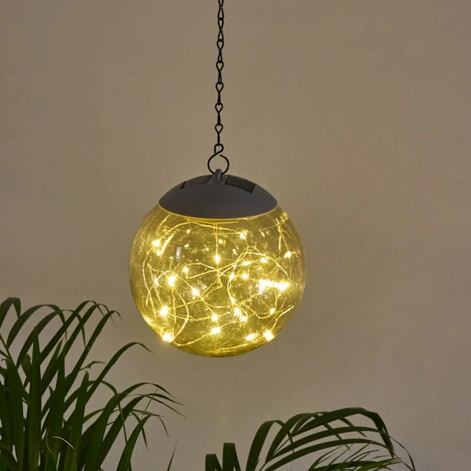 Suspension Pollenca Led Fumee, Noir, 20 Lumieres