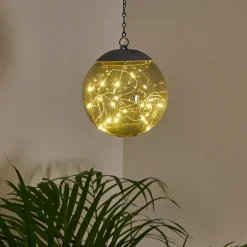 Suspension Pollenca Led Fumee, Noir, 20 Lumieres