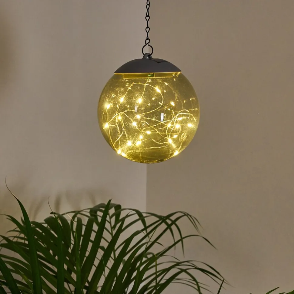 Suspension Pollenca Led Fumee, Noir, 20 Lumieres