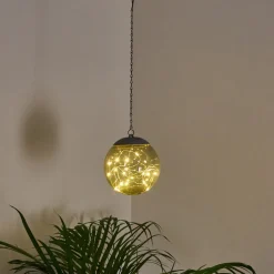 Suspension Pollenca Led Fumee, Noir, 20 Lumieres