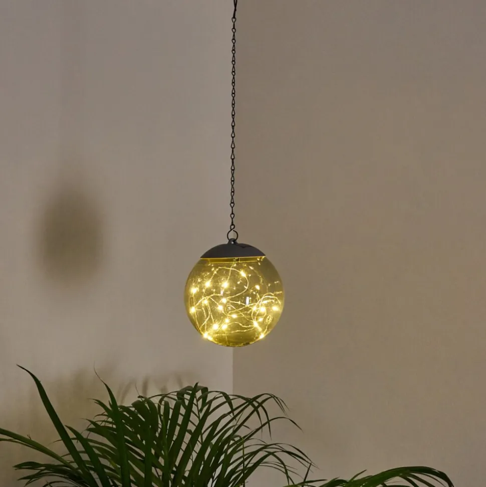 Suspension Pollenca Led Fumee, Noir, 20 Lumieres