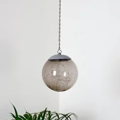 Suspension Pollenca Led Fumee, Noir, 20 Lumieres