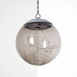 Suspension Pollenca Led Fumee, Noir, 20 Lumieres